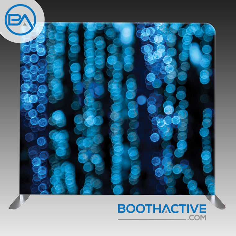 8' x 8' Backdrop - Bokeh - Cyan