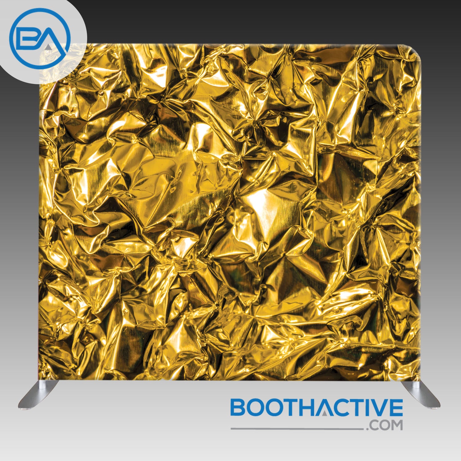 8' x 8' Backdrop - Foil - Gold