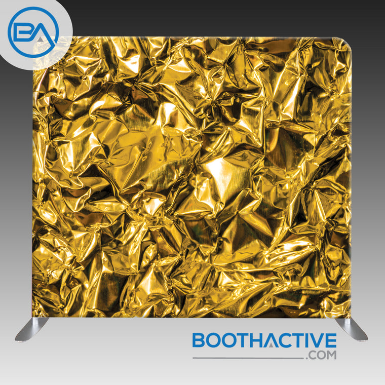 8' x 8' Backdrop - Foil - Gold