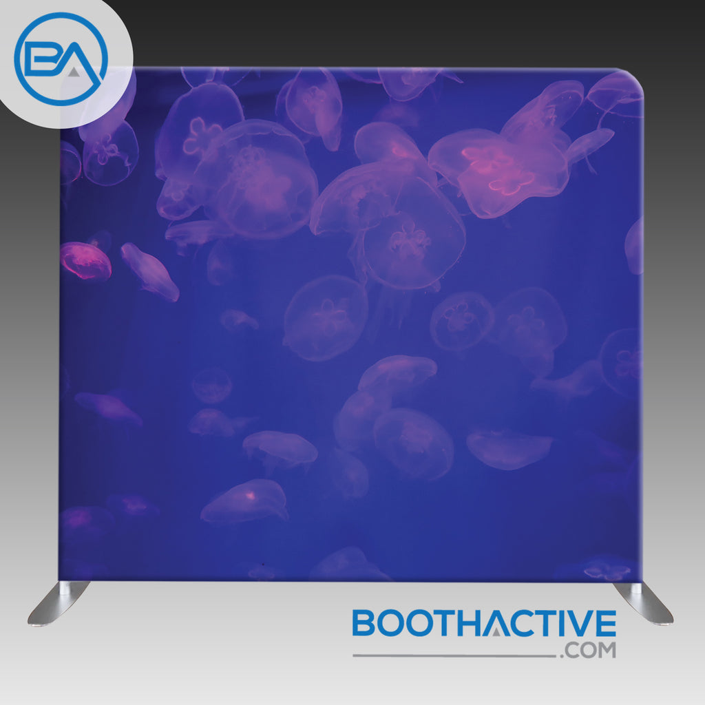 8' x 8' Backdrop - Glowing Jellies