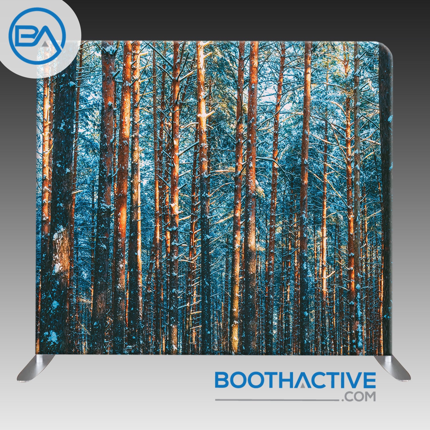 8' x 8' Backdrop - Holiday - Winter Forest