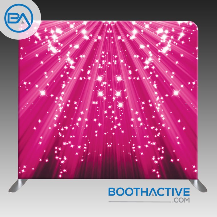 8' x 8' Backdrop - Pink Sparkle