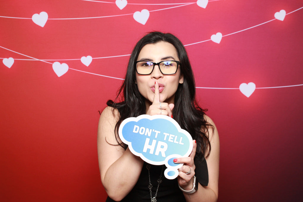 8' x 8' Backdrop - Neon Heart String