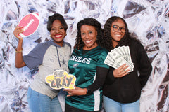 8' x 8' Backdrop - Foil - Silver