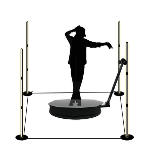 MINLITES - Portable RGB LED light floor stand