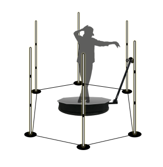 MINLITES - Portable RGB LED light floor stand