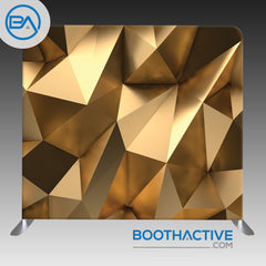 8' x 8' Backdrop - 3D Gold