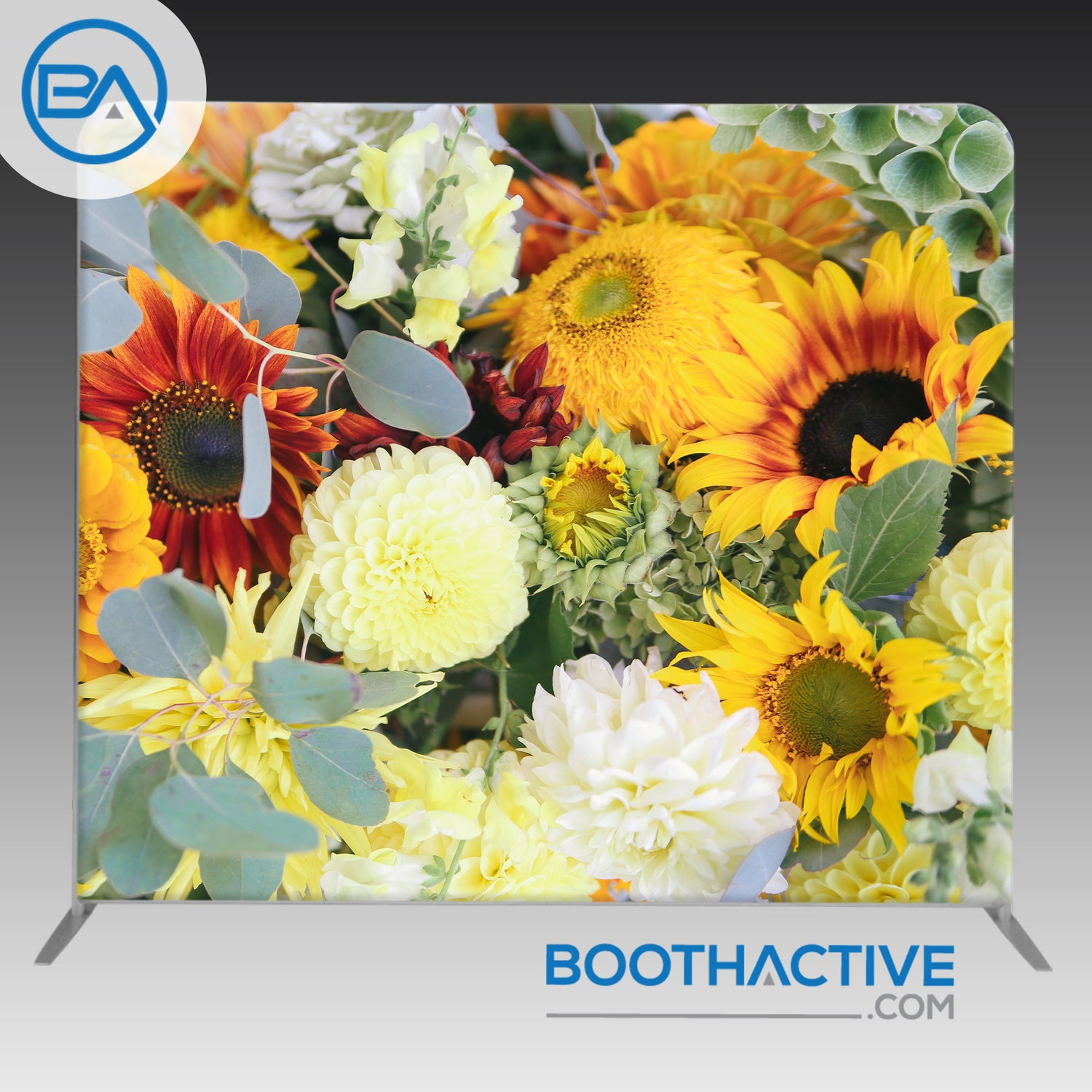 8' x 8' Backdrop - Flowers - Autumn Wedding