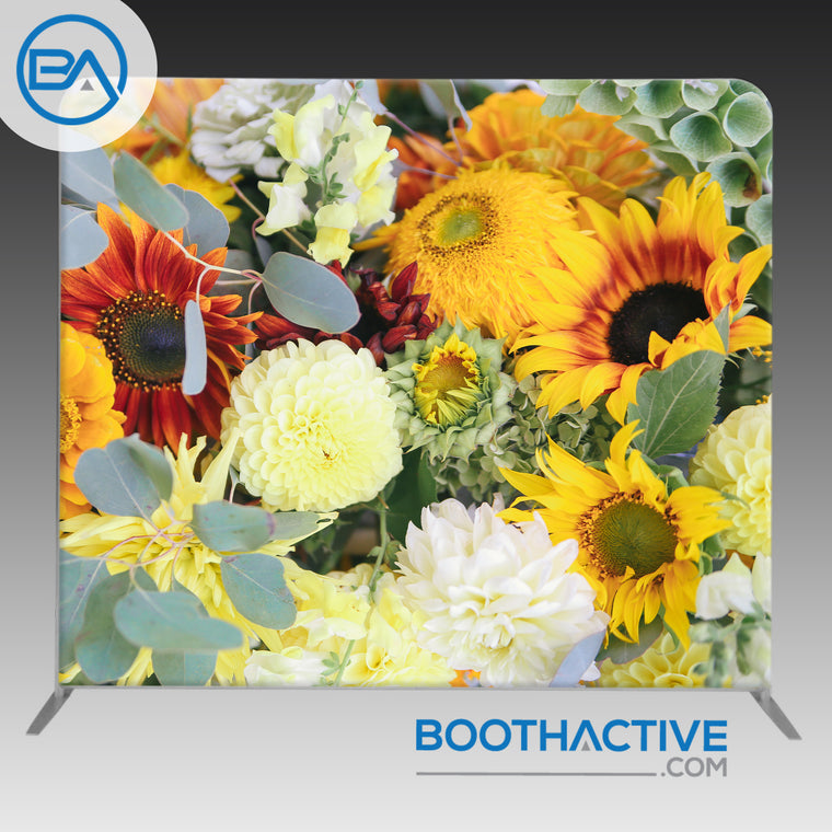 8' x 8' Backdrop - Flowers - Autumn Wedding