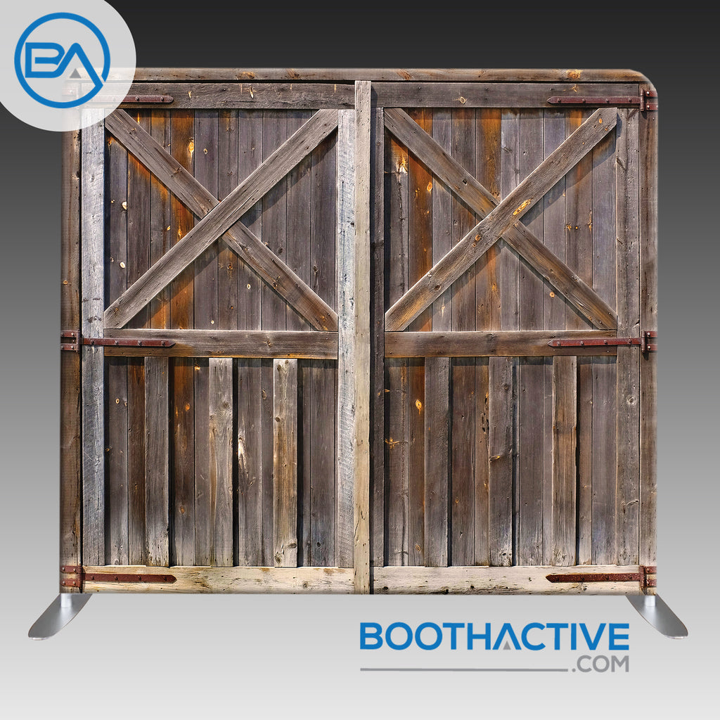 8' x 8' Backdrop - Barn Doors 2