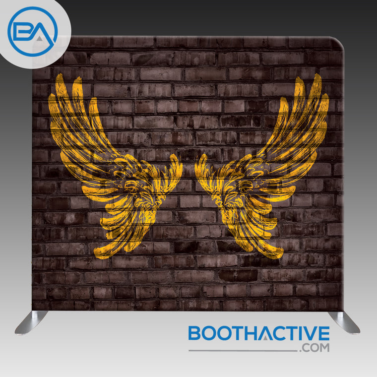 8' x 8' Backdrop - Brick Wings