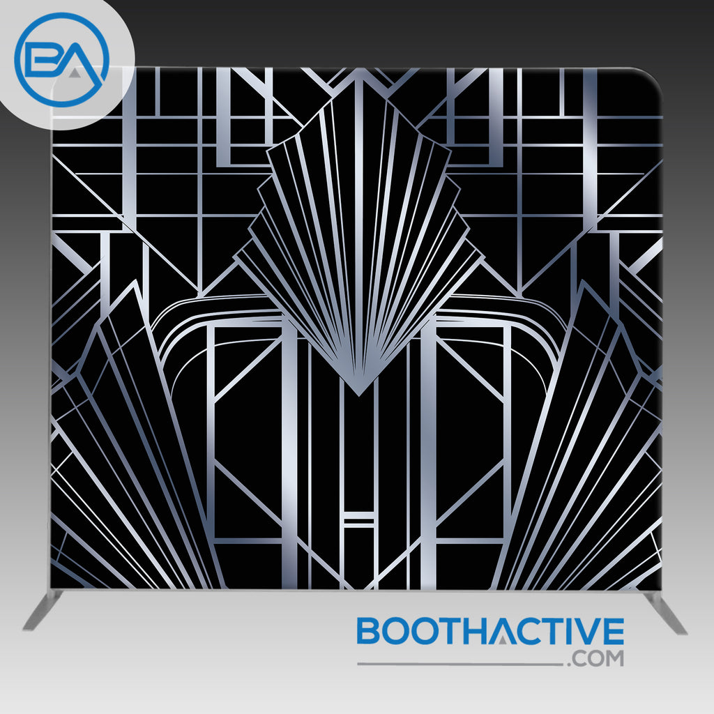8' x 8' Backdrop - Gatsby - Silver - BoothActive