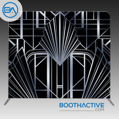 8' x 8' Backdrop - Gatsby - Silver - BoothActive