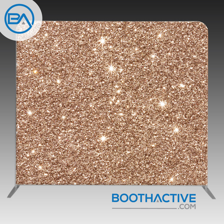 8' x 8' Backdrop - Gold Glitter