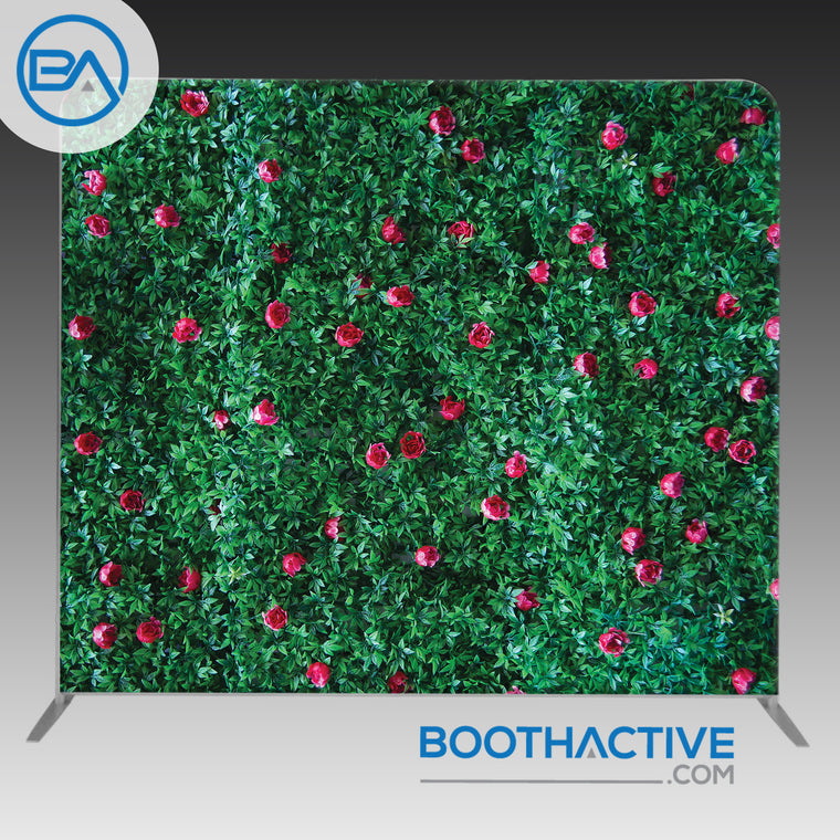 8' x 8' Backdrop - Grass Flower Wall