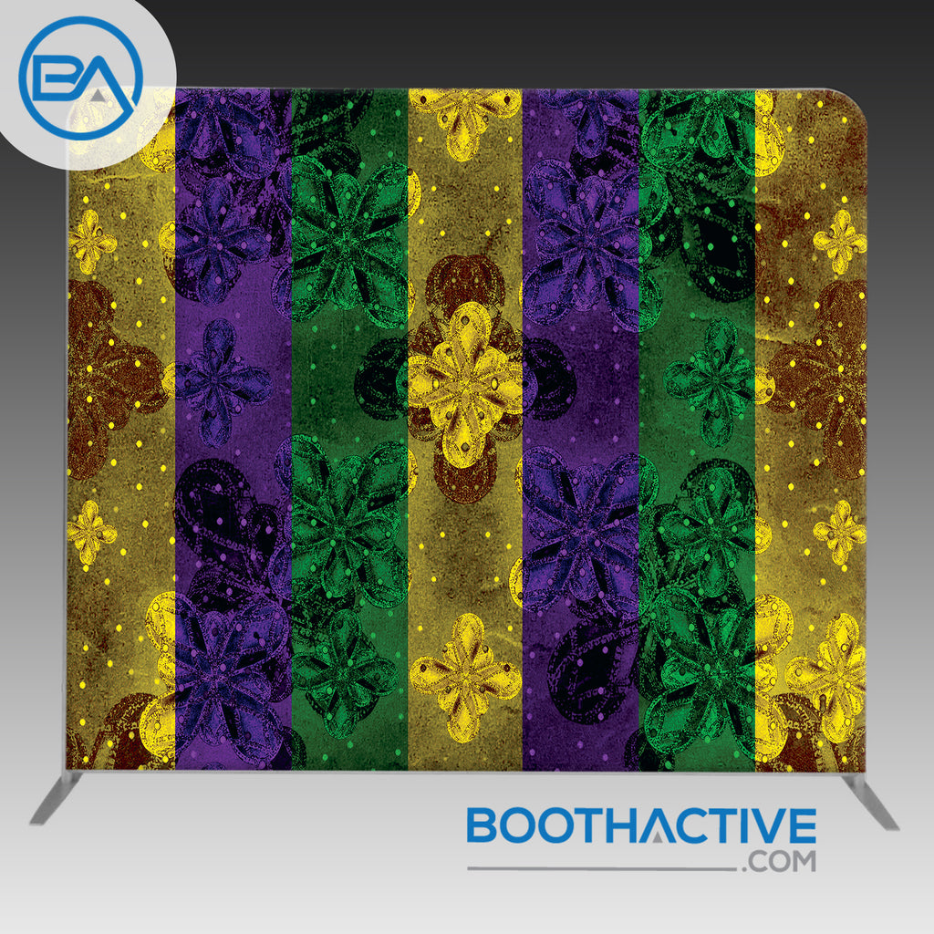 8' x 8' Backdrop - Mardi Gras