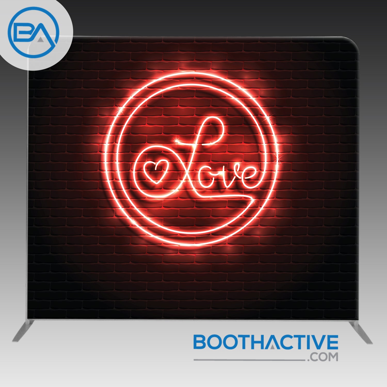 8' x 8' Backdrop - Neon Love 2