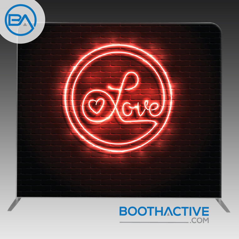 8' x 8' Backdrop - Neon Love 2