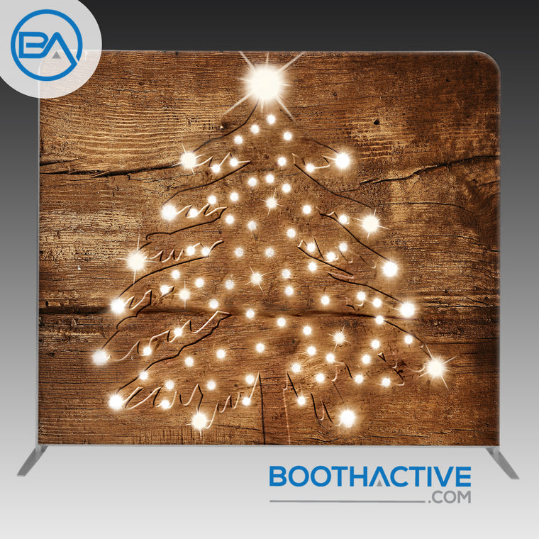 8' x 8' Backdrop - Rustic Christmas