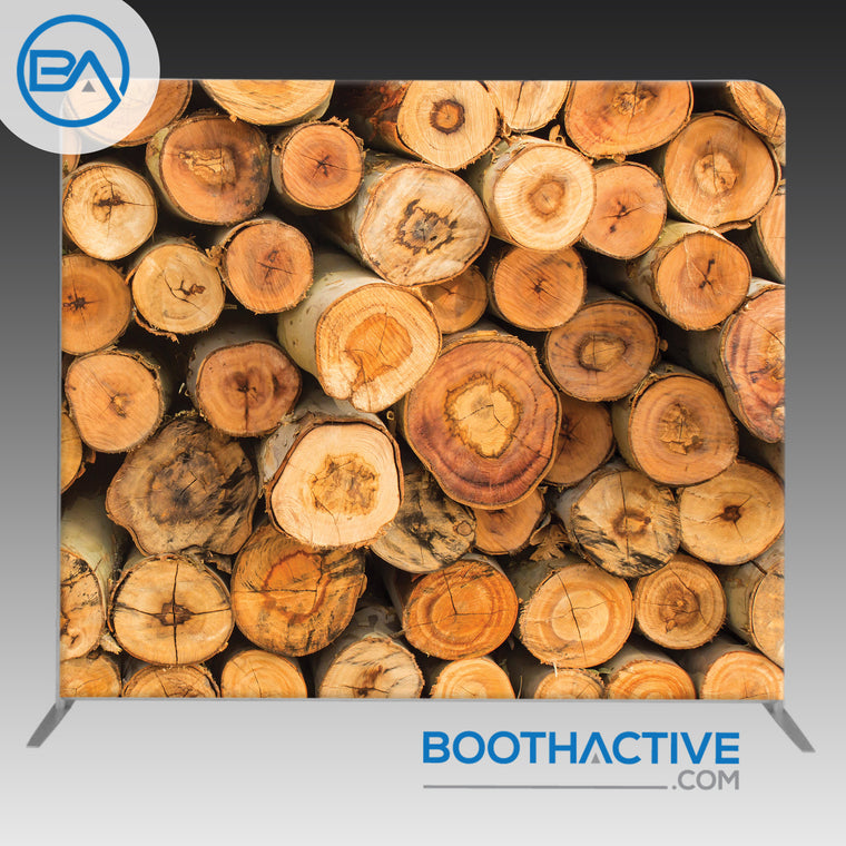 8' x 8' Backdrop - Stacked Wood