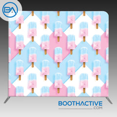 8' x 8' Backdrop - Summer - Popsicles