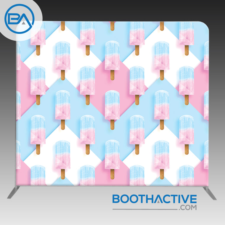 8' x 8' Backdrop - Summer - Popsicles