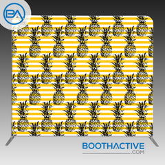 8' x 8' Backdrop - Summer - Sketched Pineapples