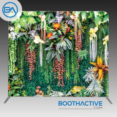8' x 8' Backdrop - Tropical Greens