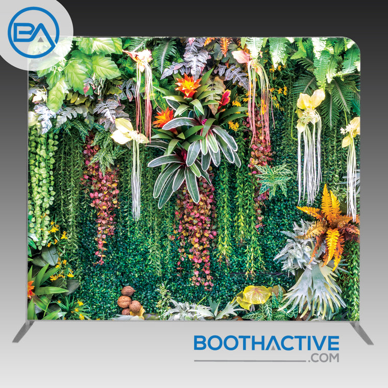 8' x 8' Backdrop - Tropical Greens