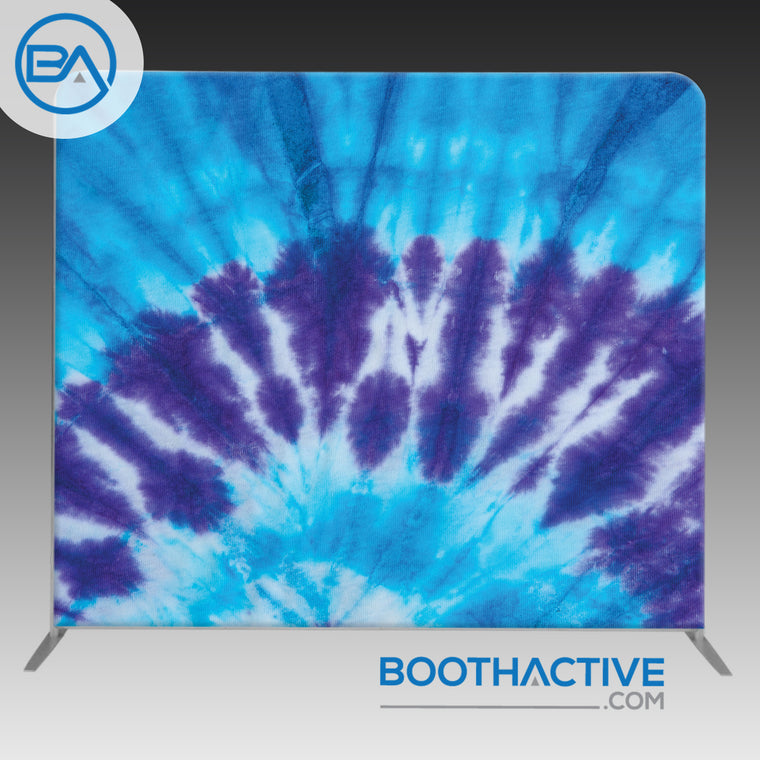8' x 8' Backdrop - Tie Dye - Blue