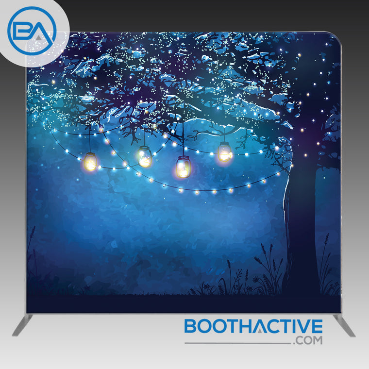 8' x 8' Backdrop - Tree Lights
