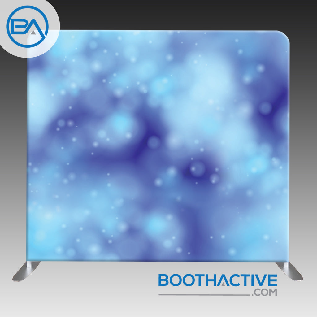 8' x 8' Backdrop - Bokeh - Blue