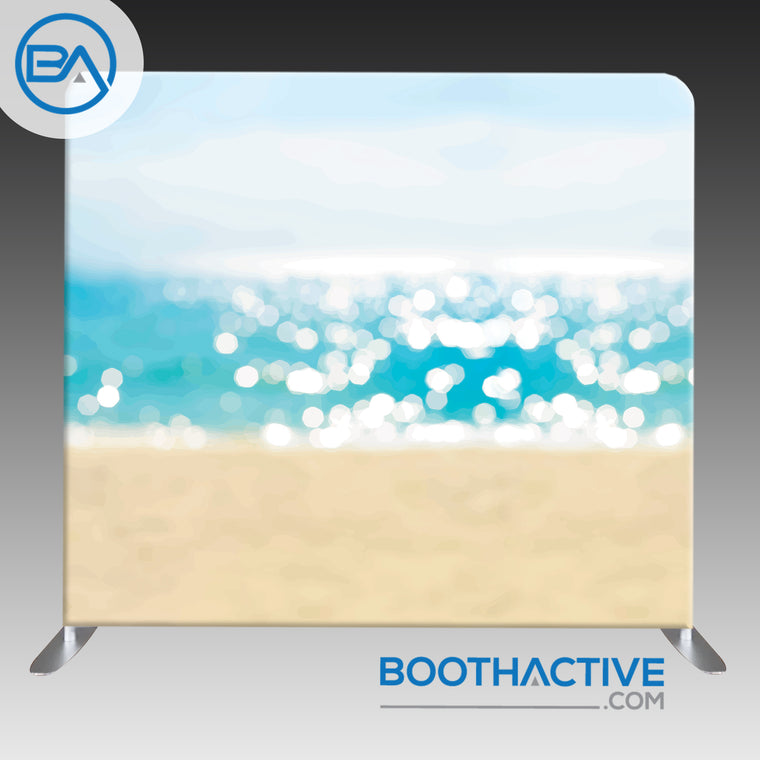 8' x 8' Backdrop - Bokeh - Beach