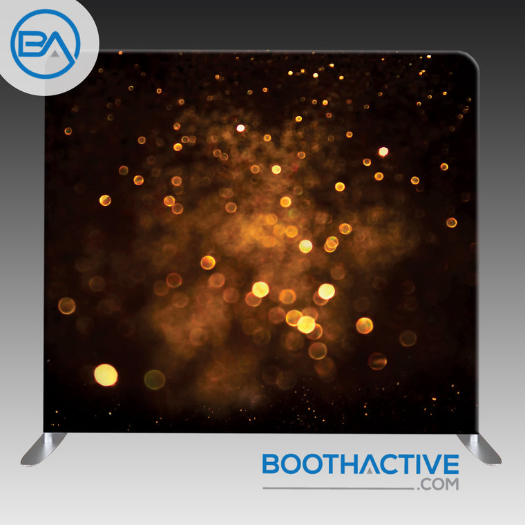 8' x 8' Backdrop - Bokeh - Dark Gold