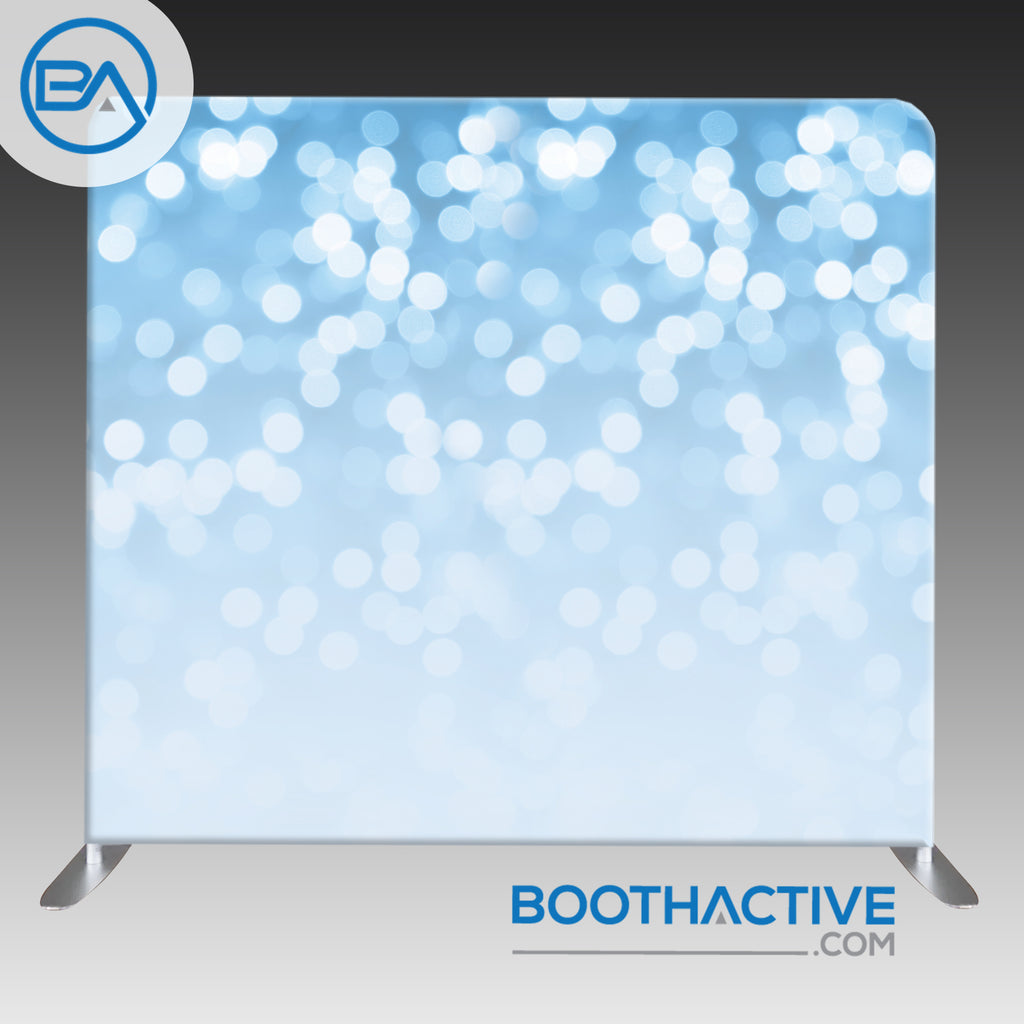 8' x 8' Backdrop - Bokeh - Light Blue