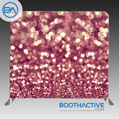 8' x 8' Backdrop - Bokeh - Rose Gold