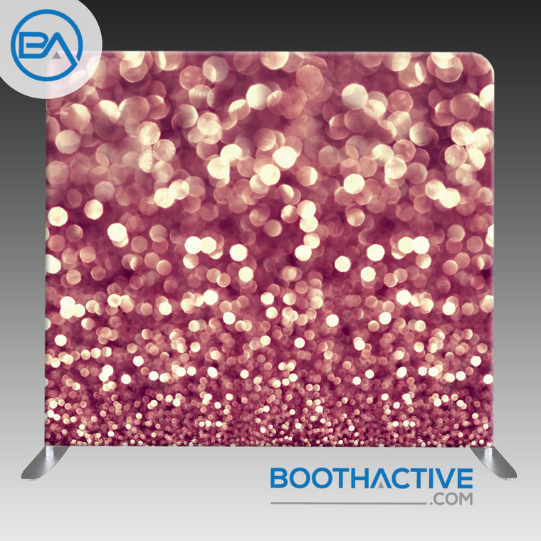 8' x 8' Backdrop - Bokeh - Rose Gold