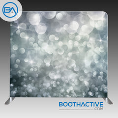 8' x 8' Backdrop - Bokeh - Silver