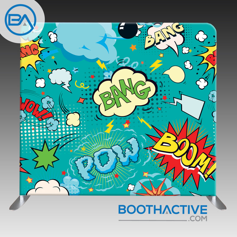 8' x 8' Backdrop - Comics