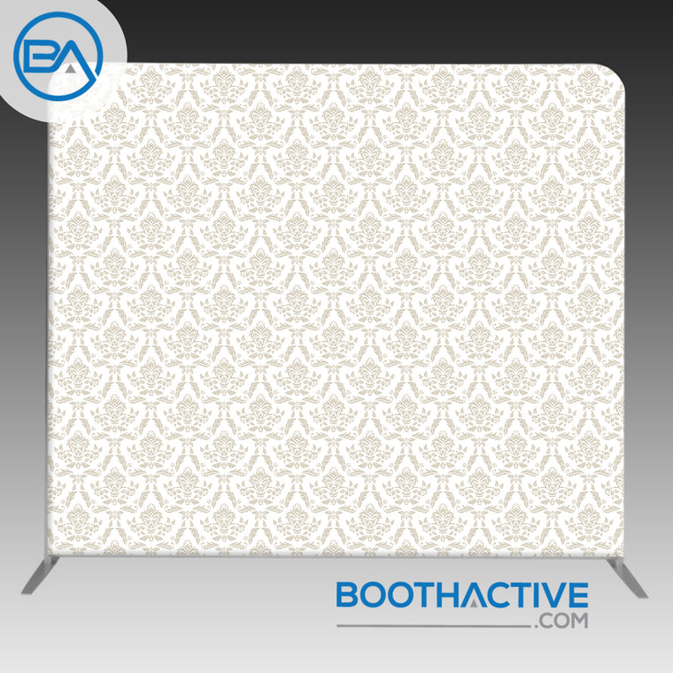 8' x 8' Backdrop - Damask - Beige