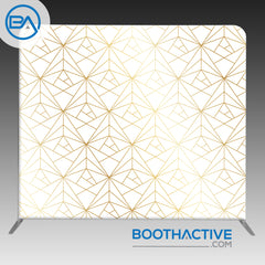 8' x 8' Backdrop - Geometric - Gold 1