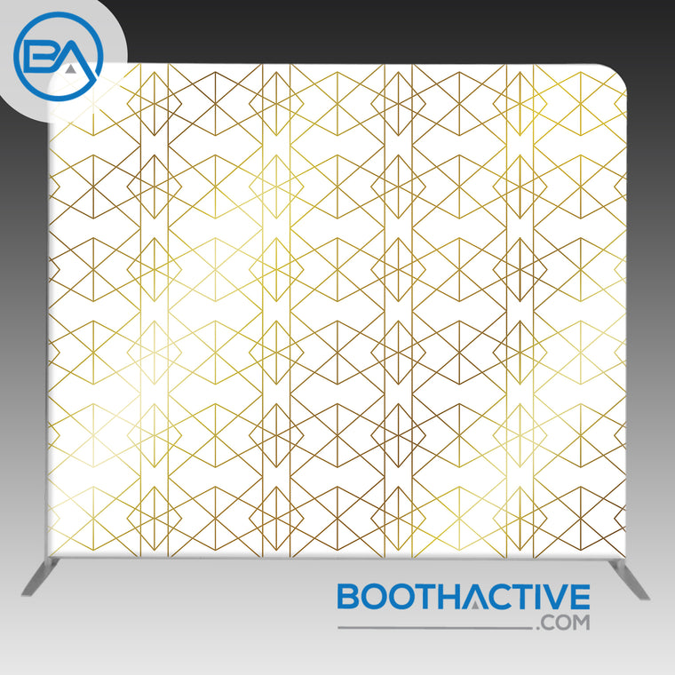 8' x 8' Backdrop - Geometric - Gold 5