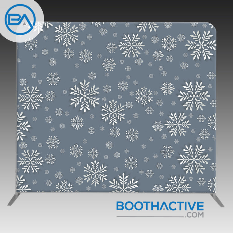 8' x 8' Backdrop - Holiday - 3D Snow
