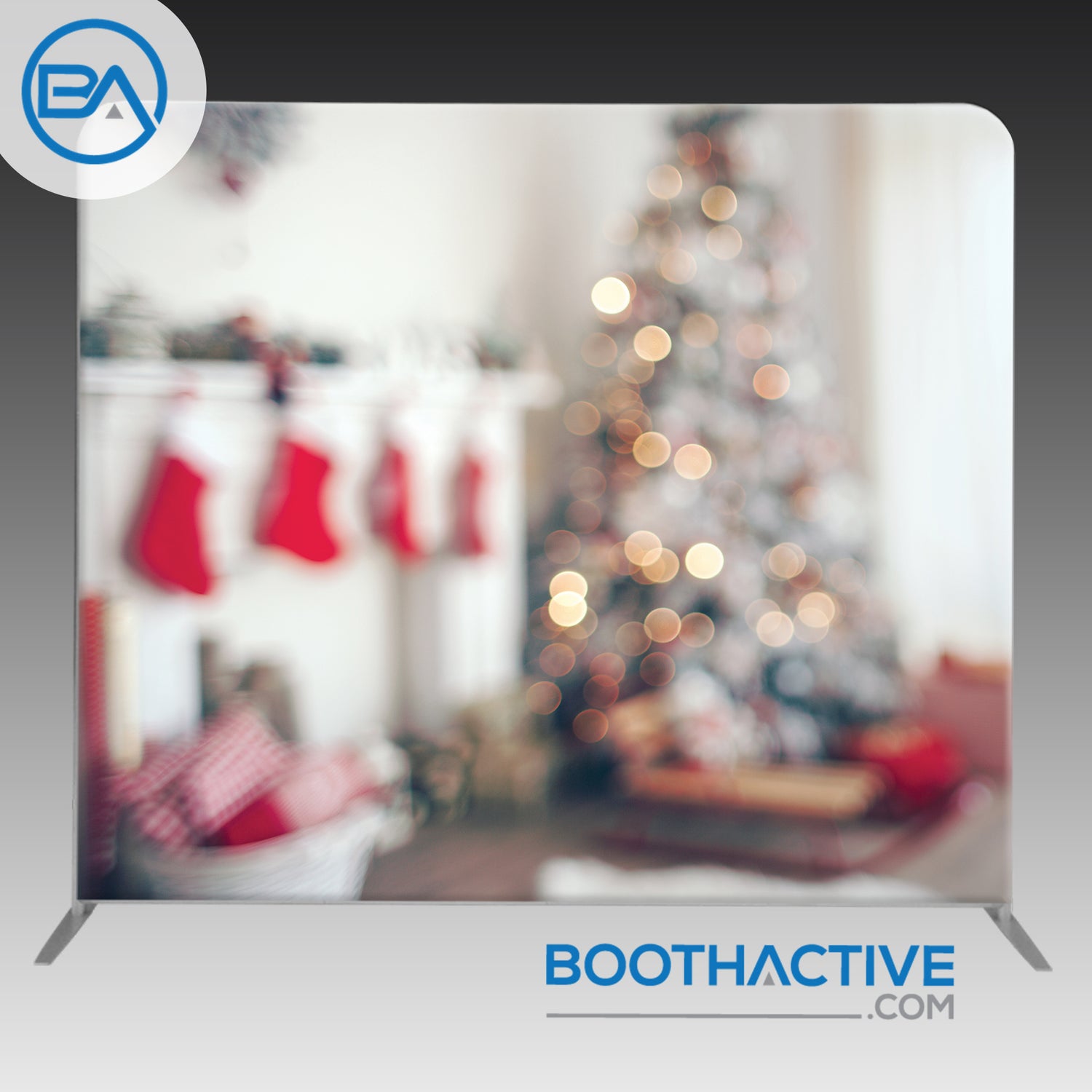 8' x 8' Backdrop - Holiday - Christmas - BoothActive