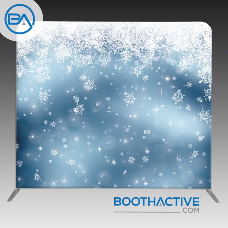 8' x 8' Backdrop - Holiday - Snow 2