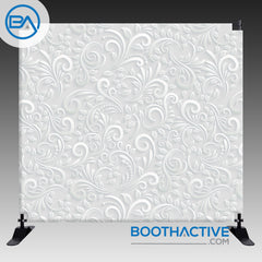 8' x 8' Backdrop - Leaf Swirls - BoothActive