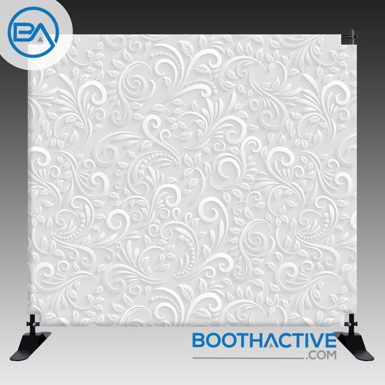 8' x 8' Backdrop - Leaf Swirls