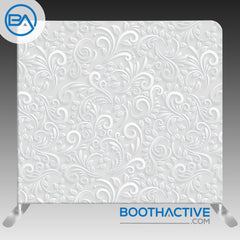 8' x 8' Backdrop - Leaf Swirls - BoothActive