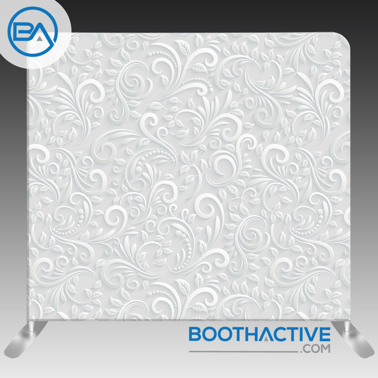8' x 8' Backdrop - Leaf Swirls - BoothActive
