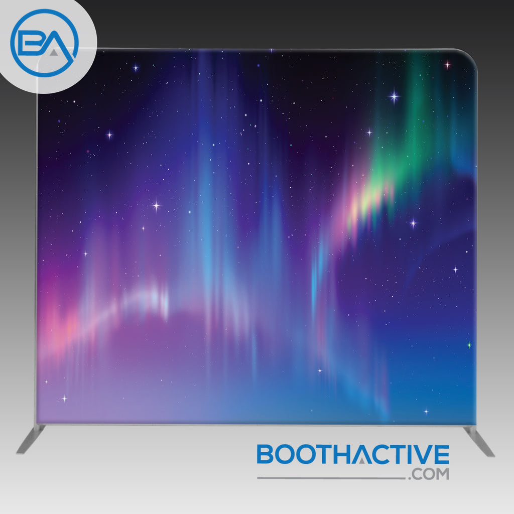 8' x 8' Backdrop - Northern Lights - BoothActive